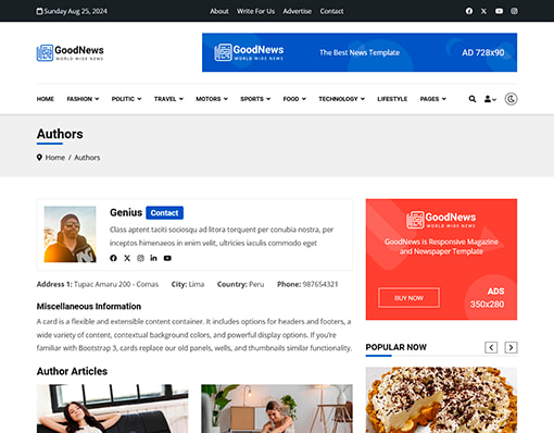 Author Page